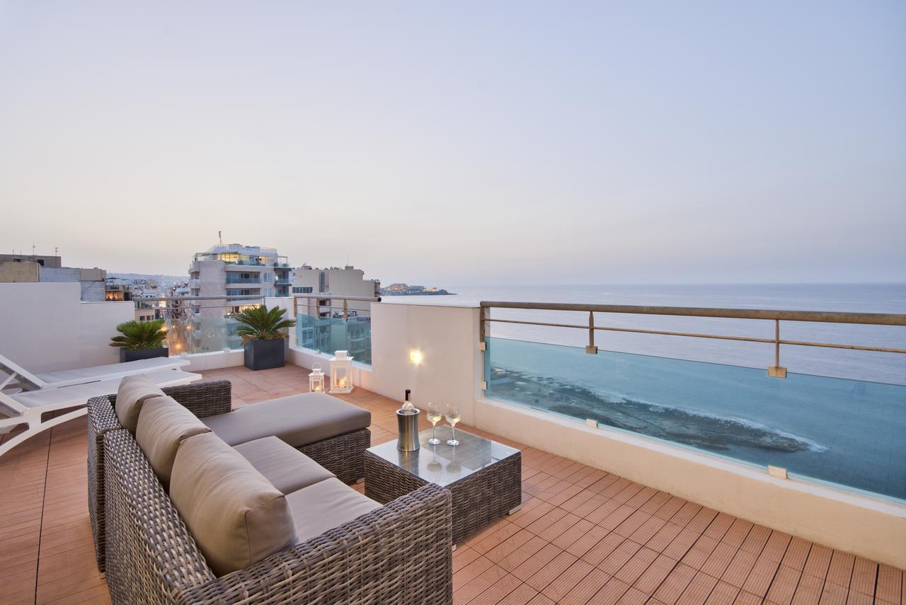 Magnificent Seafront 2-Bedroom Sliema Penthouse Exterior foto